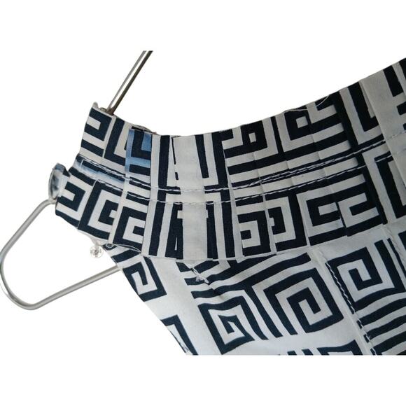 Tory Burch Dress Sz 4 Black White Geometric Print Sleeveless Cotton - Picture 14 of 16